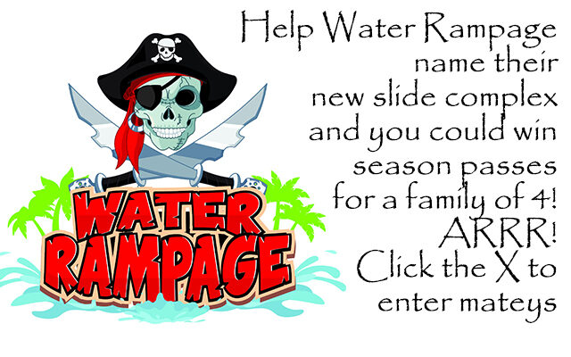 Name Water Rampage’s New Slide Complex to Win Four Season Passes!