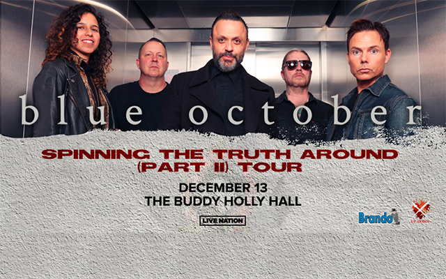 Blue October to Perform at the Buddy Holly Hall in December
